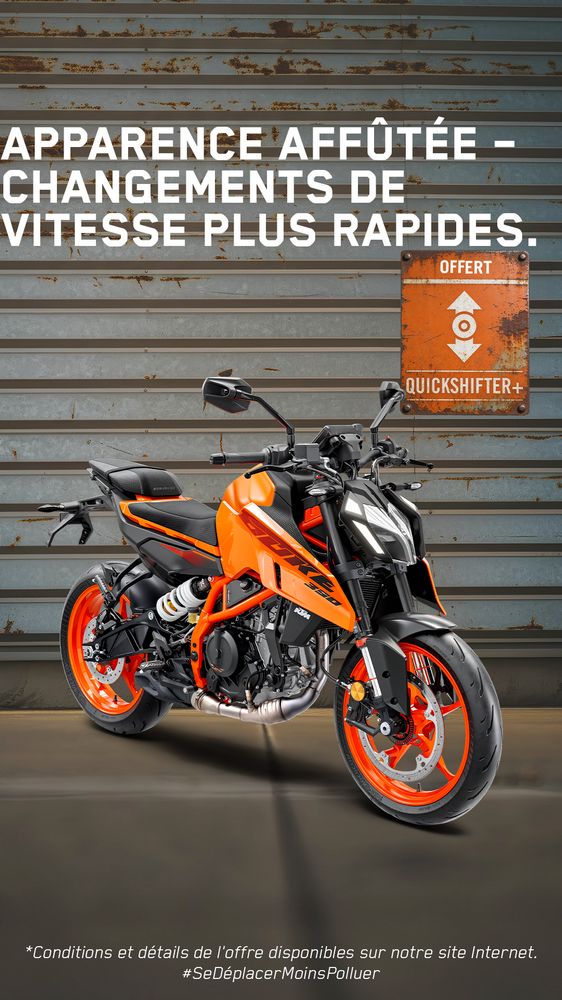 Quickshifter offre sur les équipements électroniques KTM 390 DUKE 